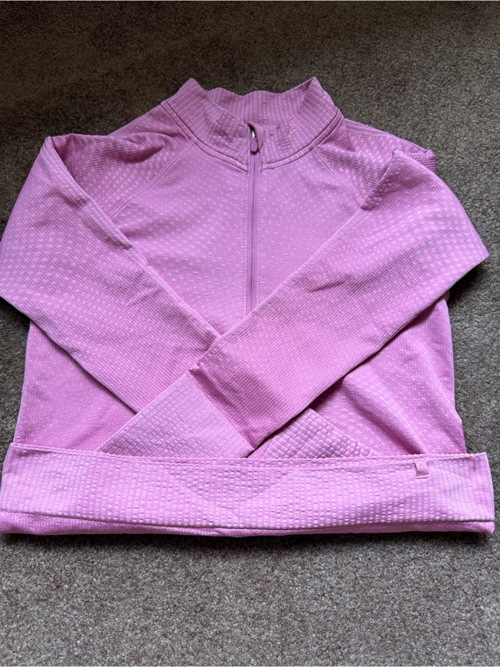 Lululemon Light Pink Quarter-Zip Pullover